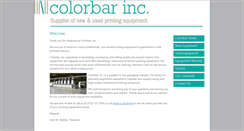 Desktop Screenshot of colorbarinc.com